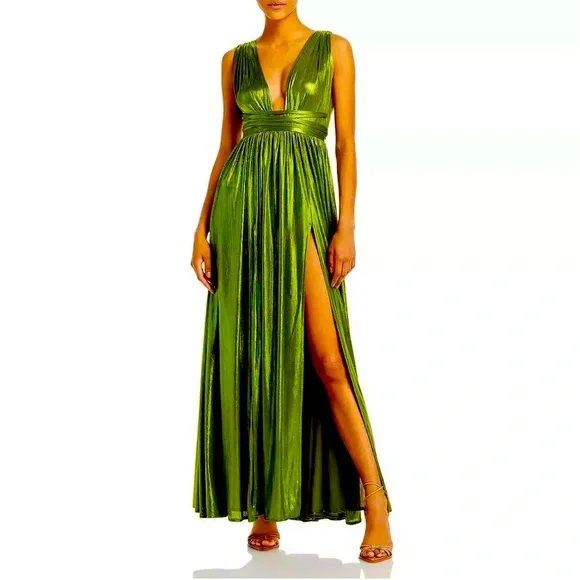 BRONX AND BANCO GODDESS GOWN IN LIME (L) - Picture 1 of 4